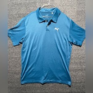 Puma Men's Blue Polo Shirt
